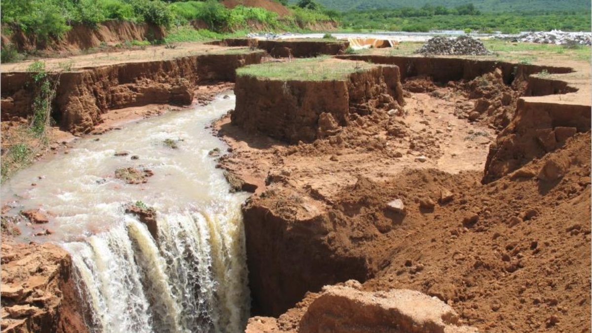 Рушителната дейност на течащата вода се нарича