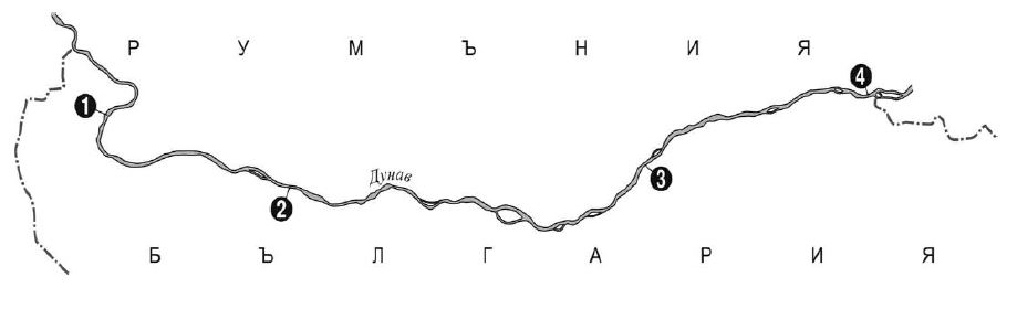 Коя фериботна връзка е изобразена с цифра 4 на картосхемата